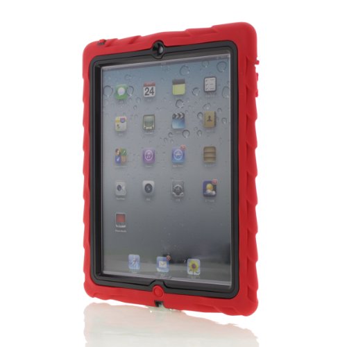 0815741018845 - GUMDROP CASES CUSTOM FRAME PROTECTIVE CASE FOR IPAD 2/3/4 - RED/BLACK (CUST-DTPD3-RED_FRM-PD3-BLK)
