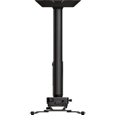0815885014390 - CRIMSON ADJUSTABLE HEIGHT CEILING PROJECTOR MOUNT WITH 12-18 INCH DROP (BLACK) JKR3-18A
