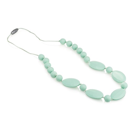 0816016020174 - ORGANIC SILICONE TEETHING NECKLACE | STYLISH FOR MOM TO WEAR | SAFE CHEW BEADS FOR BABY | BEST BABY SHOWER GIFT | GREAT SENSORY TOOL | BPA FREE | OLIVIA (MINT) BY WEAR TOUGH
