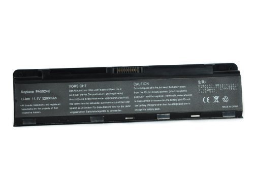 0816039415414 - NEW 6 CELL 5200MAH REPLACEMENT BATTERY FOR TOSHIBA PA5023U-1BRS, PA5024U-1BRS, P