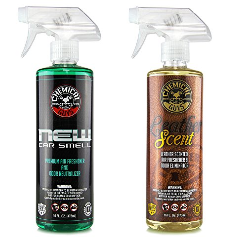 0816276019406 - CHEMICAL GUYS AIR300 NEW CAR SCENT AND LEATHER SCENT COMBO PACK - 16 OZ. (2 ITEMS)