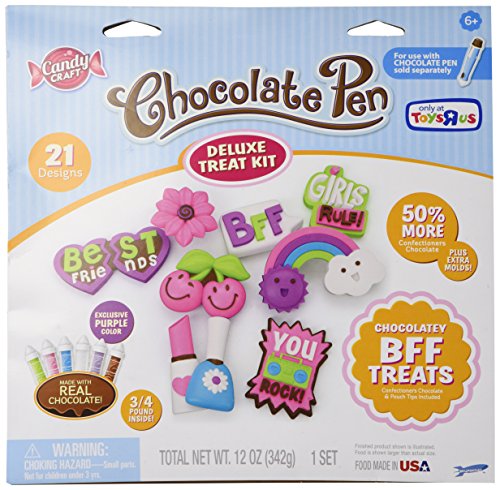 0816322015338 - CANDY CRAFT CHOCOLATE PEN DELUXE TREAT KIT 21 DESIGNS CHOCOLATEY BFF TREATS EXCLUSIVE PURPLE COLOR