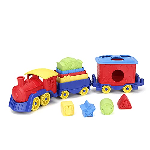 0816409015176 - GREEN TOYS MICKEY MOUSE & FRIENDS STACK & SORT TRAIN