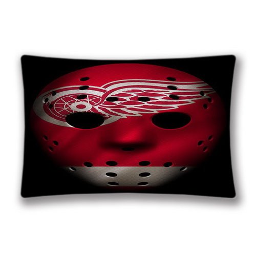 8164382561954 - GENERIC NHL RED WINGS JERSEY MASK STANDAR SIZE 20X30 50X75 CM (TWO SIDES) PILLOW CUSHION COVERS