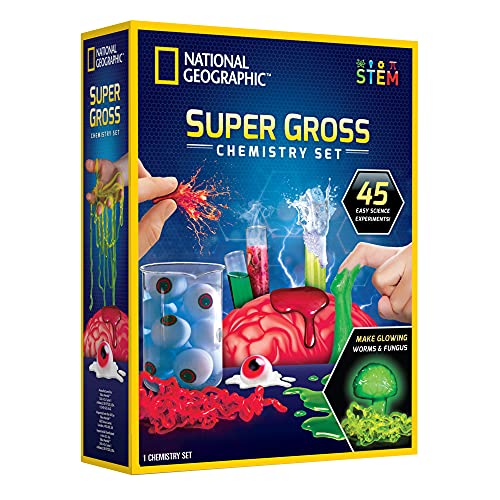 0816448029912 - NATIONAL GEOGRAPHIC GROSS SCIENCE LAB - 15 GROSS SCIENCE EXPERIMENTS FOR KIDS, DISSECT A BRAIN, BURST BLOOD CELLS, AND MORE, GREAT STEM SCIENCE KIT FOR KIDS WHO LOVE GROSS SCIENCE EXPERIMENTS