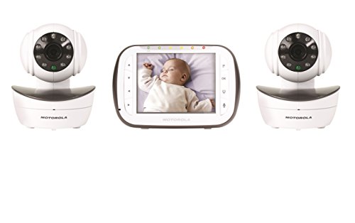 0816479011238 - MOTOROLA DIGITAL VIDEO BABY MONITOR WITH 2 CAMERAS, 3.5 INCH COLOR VIDEO SCREEN, INFRARED NIGHT VISION, WITH CAMERA PAN, TILT, AND ZOOM