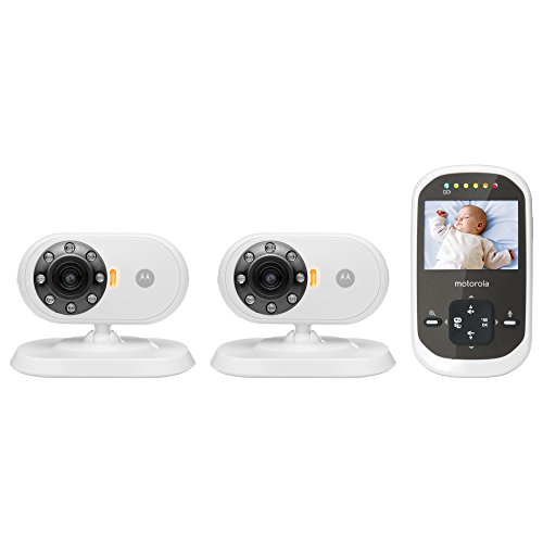 0816479012129 - MOTOROLA MBP25-2 WIRELESS VIDEO BABY MONITOR LCD COLOR SCREEN AND TWO CAMERAS, 2.4 INCH