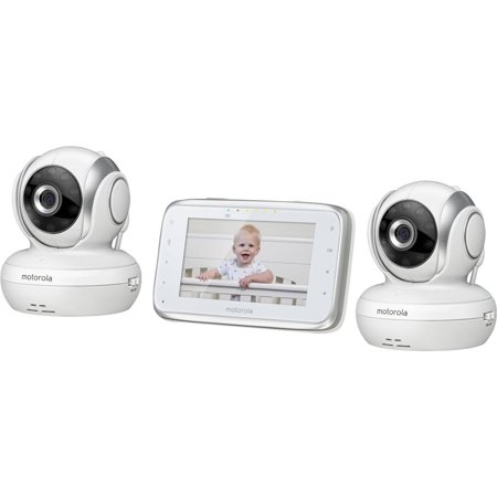 0816479013324 - MOTOROLA MBP38S-2 DIGITAL VIDEO BABY MONITOR WITH 4.3-INCH COLOR LCD SCREEN AND 2 CAMERAS WITH REMOTE PAN, TILT AND ZOOM