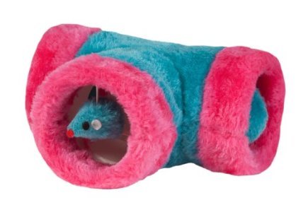 0816619012231 - BOSS PET CHOMPER KYLIE'S BRITES INTERACTIVE T-TUBE TUNNEL TOY FOR CATS, ASSORTED COLORS