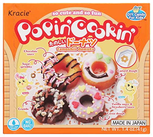 0816844025273 - KRACIE POPIN COOKIN DIY CANDY FOR KIDS, DONUT KIT, 1.44 OUNCE