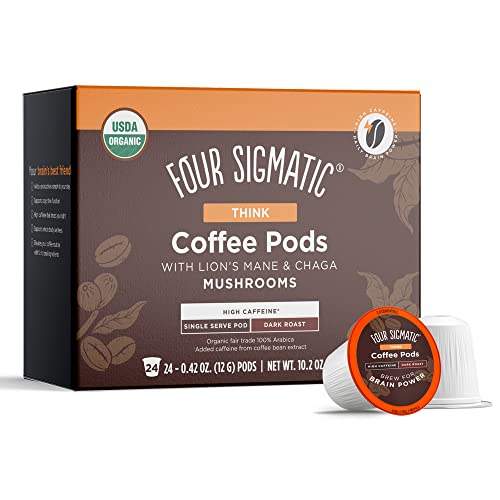 0816897023769 - FOUR SIGMATIC ORGANIC COFFEE PODS THINK HIGH CAF (24CT) NEW