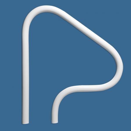 0817003010574 - RUST PROOF P-326-RTD GRAY RETURN-TO-DECK FIGURE 4 SWIMMING POOL & SPA HANDRAIL. THREE BEND, 30 H X 26 W. (MATCHING COLOR ESCUTCHEONS AND FREIGHT INCLUDED)