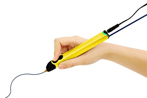 0817005020021 - 3DOODLER CREATE 3D PEN - THE LATEST EDITION OF THE WORLD'S FIRST 3D PRINTING PEN - ULTIMATE ART TOOL & CRAFTS PEN KIT - WITH 50 PLASTIC STRANDS, NO MESS, NON-TOXIC (ELECTRIC YELLOW)