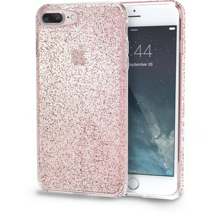 0817019020420 - SILK IPHONE 7 PLUS GLITTER CASE - PUREVIEW FOR IPHONE 7+ - ROSE GOLD