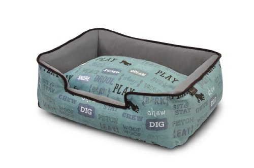 0817152012108 - P.L.A.Y. PET LIFESTYLE AND YOU DOG'S LIFE LIGHT BLUE LOUNGE BED, SMALL