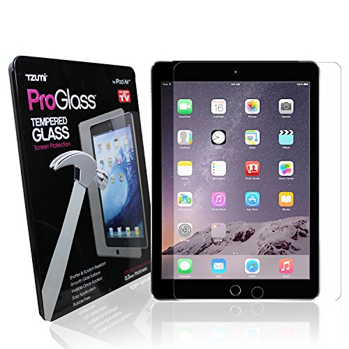 0817243035399 - TZUMI PROGLASS IPAD AIR SCREEN PROTECTION- PREMIUM HD TEMPERED GLASS IPAD SCREEN PROTECTOR FOR APPLE IPAD AIR - MAXIMUM SCREEN PROTECTION FROM SCRATCHES AND DROPS - TOUCHSCREEN ACCURACY AND CLARITY