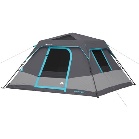 0817427015209 - 6-PERSON TENT HIKING CAMPING OUTDOOR TRAIL DARK REST INSTANT CABIN FITS 2 QUEEN