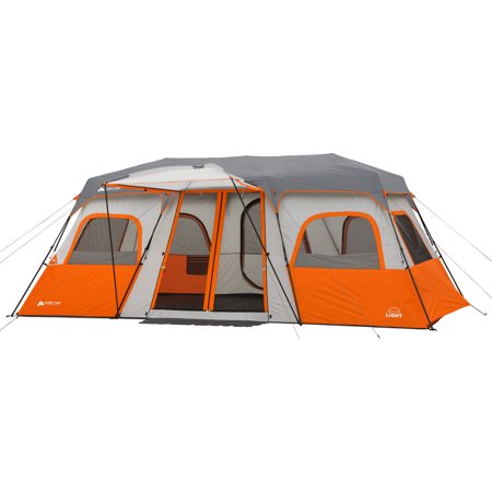 0817427016558 - OZARK TRAIL 18’ X 10’ INSTANT CABIN TENT WITH INTEGRATED LED LIGHT, SLEEPS 12