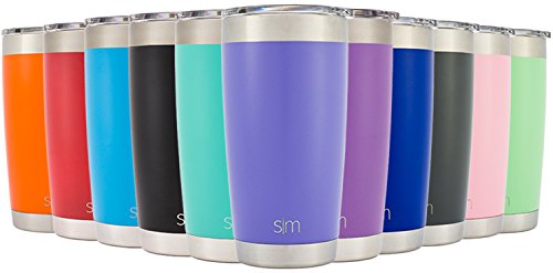 0817544020766 - SIMPLE MODERN 20OZ CRUISER TUMBLER - VACUUM INSULATED DOUBLE-WALLED 18/8 STAINLESS STEEL HYDRO TRAVEL MUG - POWDER COATED COFFEE CUP FLASK - ROYAL RASPBERRY