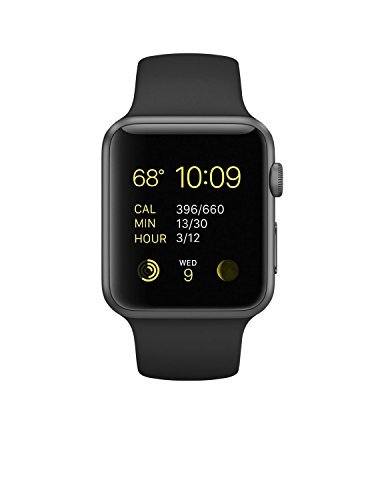 0817689012572 - APPLE WATCH SPORT 42MM SPACE GRAY ALUMINUM CASE WITH BLACK SPORT BAND (CERTIFIED REFURBISHED)