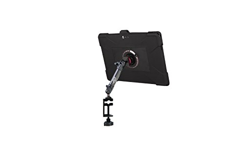 0817713014152 - THE JOY FACTORY MAGCONNECT CARBON FIBER C-CLAMP MOUNT WITH AXTION EDGE M RUGGED SHOCKPROOF CASE FOR SURFACE PRO 3 (MWM102)