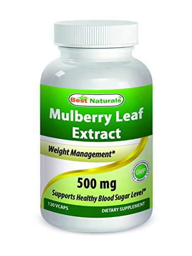 0817716013008 - BEST NATURALS MULBERRY LEAF EXTRACT, 500 MG, 120 COUNT
