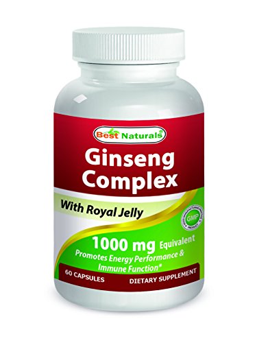 0817716015378 - BEST NATURALS GINSENG COMPLEX 1000 MG 60 CAPSULES