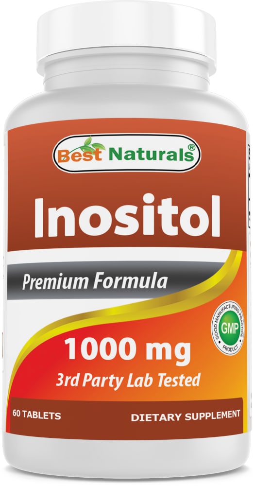 0081771601542 - BEST NATURALS INOSITOL 1000 MG 60 TABLETS