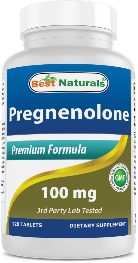 0081771601832 - BEST NATURALS PREGNENOLONE 100 MG 120 TABLETS