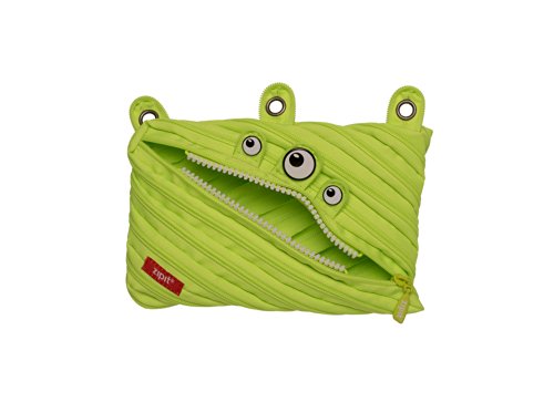 0817758010652 - ZIPIT MONSTER 3-RING PENCIL CASE, LIME