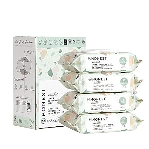 0817810014680 - HONEST COMPANY ALL NATURAL CLOTH BABY WIPES 4 PACK (288 COUNT TOTAL)