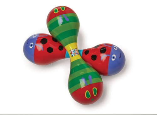 0081787552609 - WORLD OF ERIC CARLE, THE VERY HUNGRY CATERPILLAR WOOD MARACA BY KIDS PREFERRED