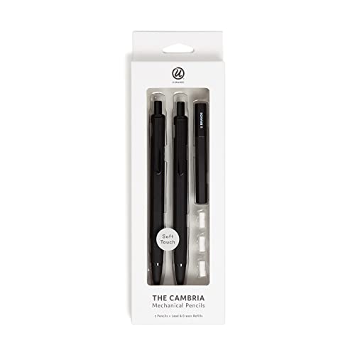 0817894024100 - U BRANDS MIDNIGHT CAMBRIA MECHANICAL PENCIL, OFFICE SUPPLIES, SOFT TOUCH BARREL, MEDIUM POINT, 0.7MM, 2 COUNT