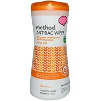 0817939011560 - ANTIBAC WIPES ALL PURPOSE CLEANING AND DISINFECTING WIPES ORANGE ZEST