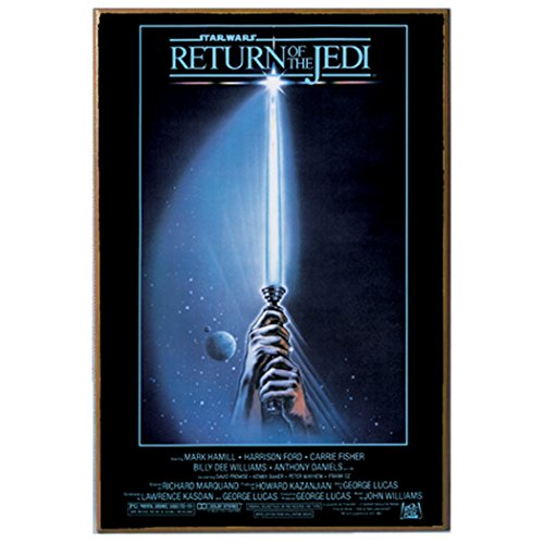 0817989018854 - SILVER BUFFALO SW6336 STAR WARS RETURN OF THE JEDI MOVIE POSTER WOOD ART WALL PLAQUE, 13 BY 19-INCH