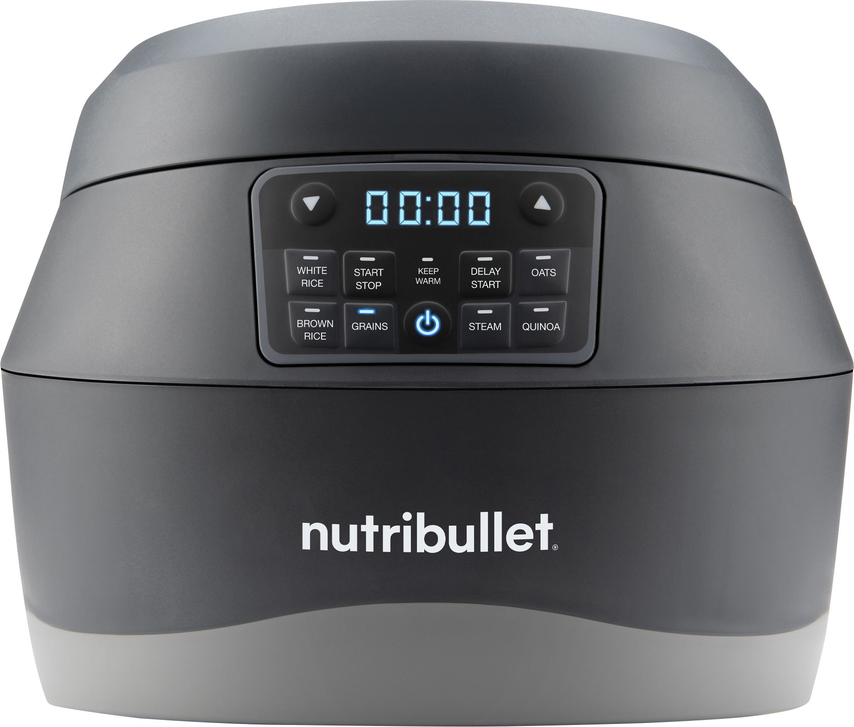 0818049026796 - NUTRIBULLET - EVERYGRAIN 10-CUP RICE AND GRAIN COOKER - GRAY
