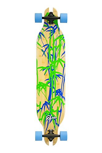 0818056012010 - QUEST BAMBOO BOMBER DOWNHILL STYLE SLOT DROP THROUGH PERFORMANCE LONGBOARD SKATEBOARD, 41