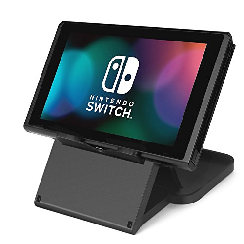 0818073025468 - TNP NINTENDO SWITCH STAND - COMPACT FOLDABLE MULTI ANGLE PLAYSTAND PLAY STAND HOLDER FOR NINTENDO SWITCH BLACK