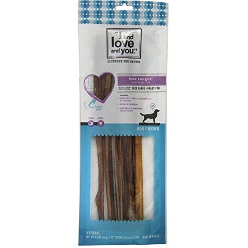 0818336010002 - I AND LOVE AND YOU DOG CHW STIX, 12IN, 5 EA (PACK OF 6 )