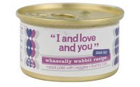 0818336010200 - I AND LOVE AND YOU ALL NATURAL CANNED CAT FOOD, 3-OUNCE, WHASICALLY WABBIT PATE, 24-PACK