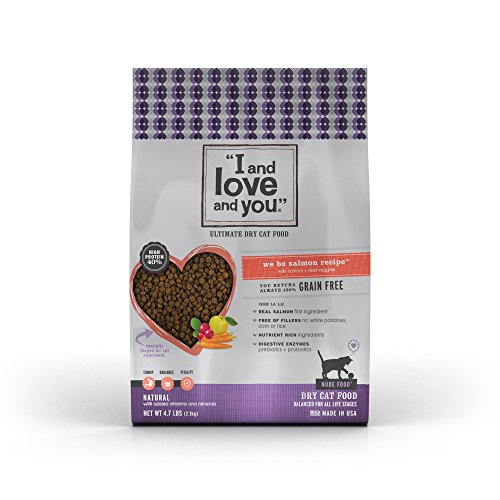 0818336011733 - I AND LOVE AND YOU NUDE GRAIN FREE WE BE SALMON CAT FOOD, 4.7 LB