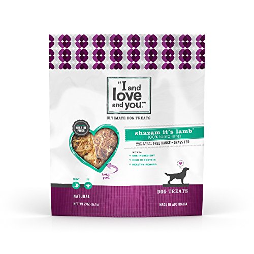 0818336011757 - I AND LOVE AND YOU SHAZAM IT'S LAMB LUNG DOG TREAT, 2 OZ