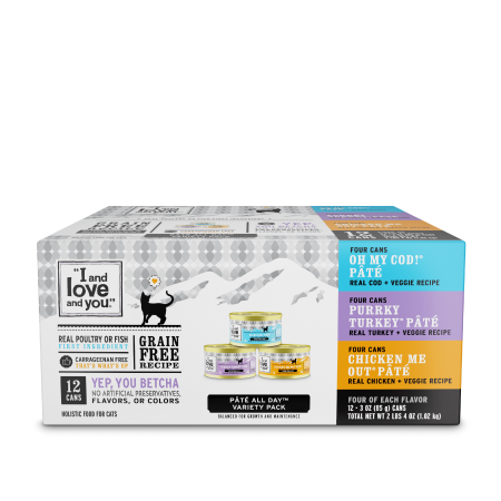 0818336011764 - I AND LOVE AND YOU CANNED VARIETY CAT FOOD (12 PACK), 3 OZ