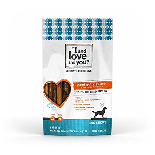 0818336011801 - I AND LOVE AND YOU GOOD GOLLY GULLET STICKS DOG TREAT, 2 OZ