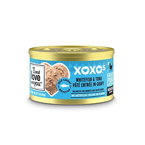 0818336013577 - I AND LOVE AND YOU XOXOS - WHITEFISH & TUNA PATE GRAIN FREE CANNED CAT FOOD 3OZ