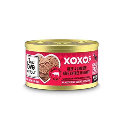 0818336013607 - I AND LOVE AND YOU XOXOS - BEEF & CHICKEN PATE GRAIN FREE CANNED CAT FOOD 3OZ