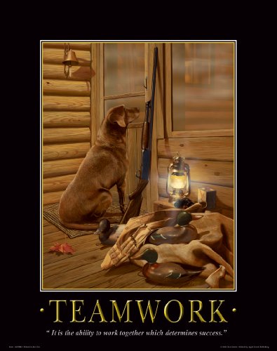 0818430010793 - DUCK GOOSE HUNTING MOTIVATIONAL POSTER ART PRINT 11X14 BLACK YELLOW CHOCOLATE LAB LABADORE CALL WALL DECOR PICTURES