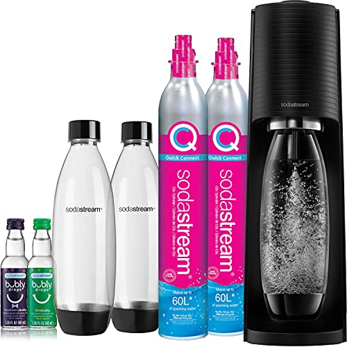0818558028465 - SODASTREAM TERRA SPARKLING WATER MAKER BUNDLE (BLACK), WITH CO2, DWS BOTTLES, AND BUBLY DROPS FLAVORS