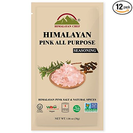 0818581012226 - WBM HIMALAYAN CHEF PINK ALL PURPOSE SEASONING POUCH, 1.05 OUNCE (PACK OF 12)