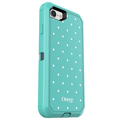 8188256885632 - OTTERBOX DEFENDER SERIES CASE FOR IPHONE 7 (ONLY) - RETAIL PACKAGING - MINT DOT (TEMPEST BLUE/AQUA MINT/MINT DOT GRAPHIC)